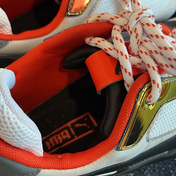 Puma Thunder Electric Men's Black and Red Sneakers - Picture 7 of 9